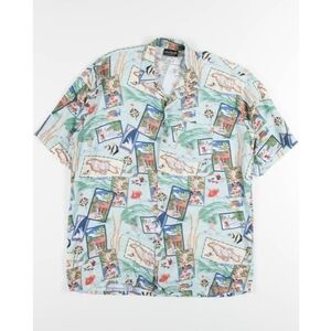 Men's Hawaiian Shirt After Dark Jamaica Fish Size XL T